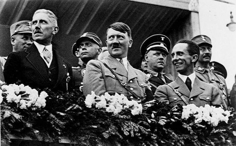 Hitler, Goebbels and von Papen at the 1933 Gymnastics Festival (Turnfest) held in Stuttgart